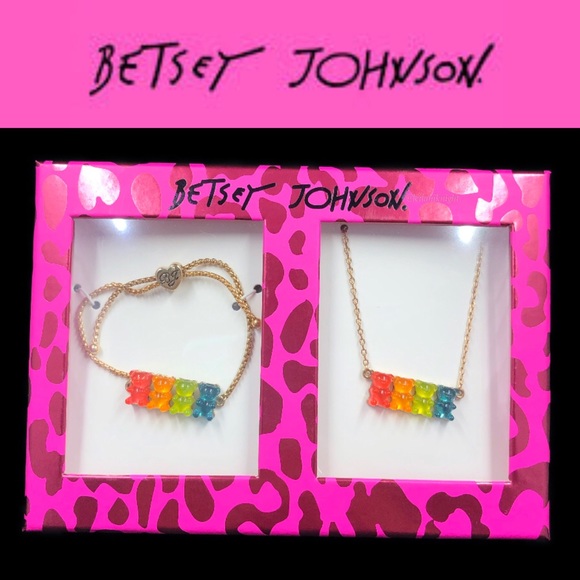Betsey Johnson Jewelry - Betsey Johnson Gummy Bear Bracelet and 
Necklace Boxed Set
